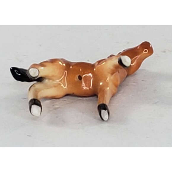 Bone China Foal Baby Horse Miniature Figurine - Picture 6 of 6